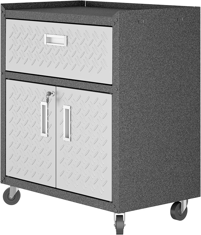 Manhattan Comfort Fortress Collection Modern Designed Mobile Storage Garage - Image 6