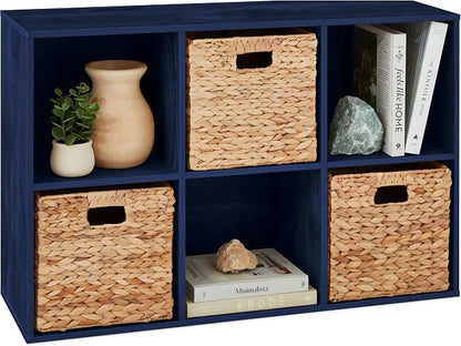 Best Choice Products Kids Bookcase 6-Cube Storage Organizer, 11in Shelf Opening by Unknown