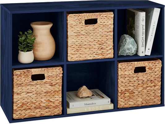 Best Choice Products Kids Bookcase 6-Cube Storage Organizer, 11in Shelf Opening by Unknown