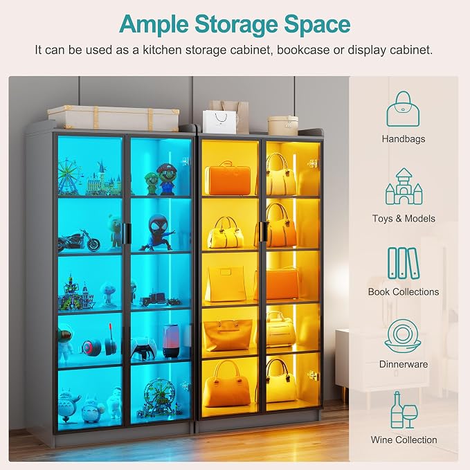 Lvifur 65" Display Cabinet - Image 3