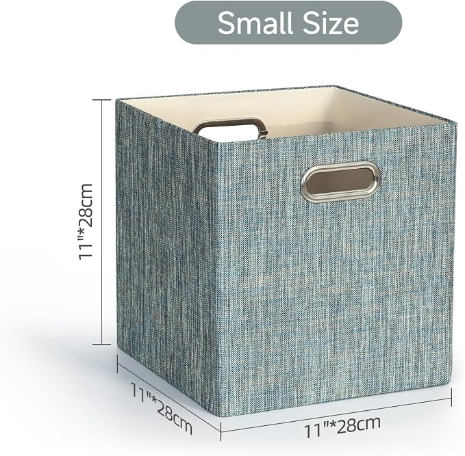 Posprica Storage Basket Bins, 13×13×13 Foldable Storage Boxes Fabric Drawer - Image 3