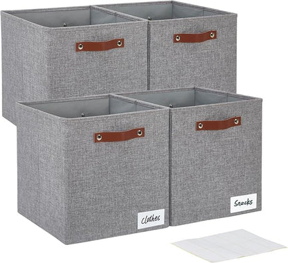 Collapsible Fabric Storage Cube Bins by Bagnizer