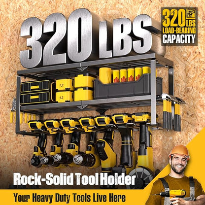 Spampur Power Tool Organizer for Tool Storage, Drill Holder Wall Mount - Image 3