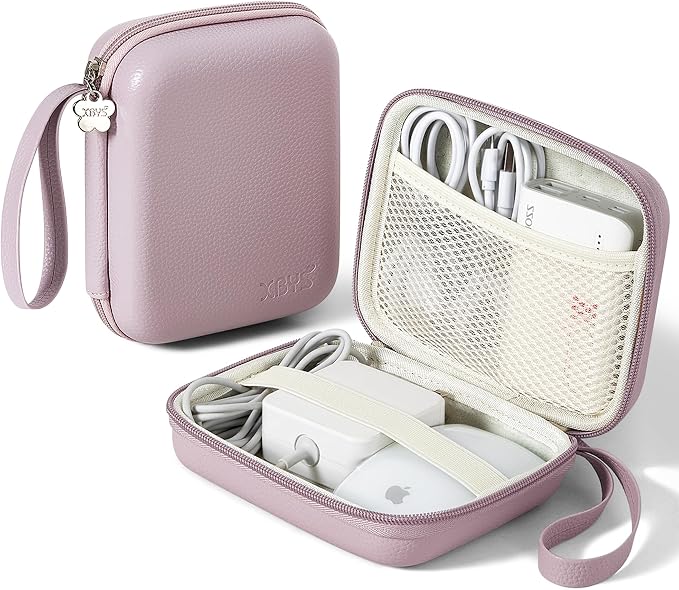 Charger Case for Macbook, Portable Tech Electronic Organizer Bag, Small Travel by Linpr