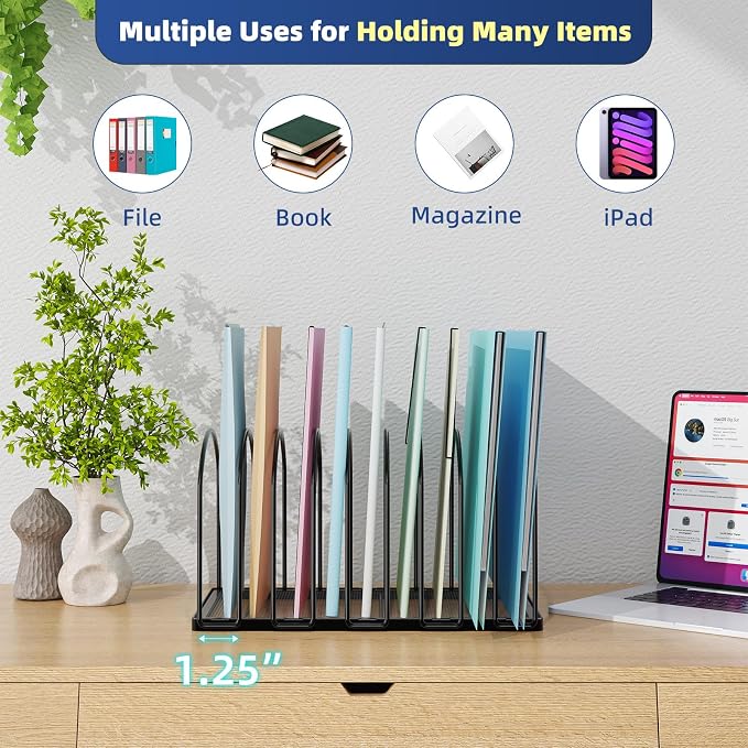 Simple Trending 9 Section Metal File Sorter Organizer - Image 8