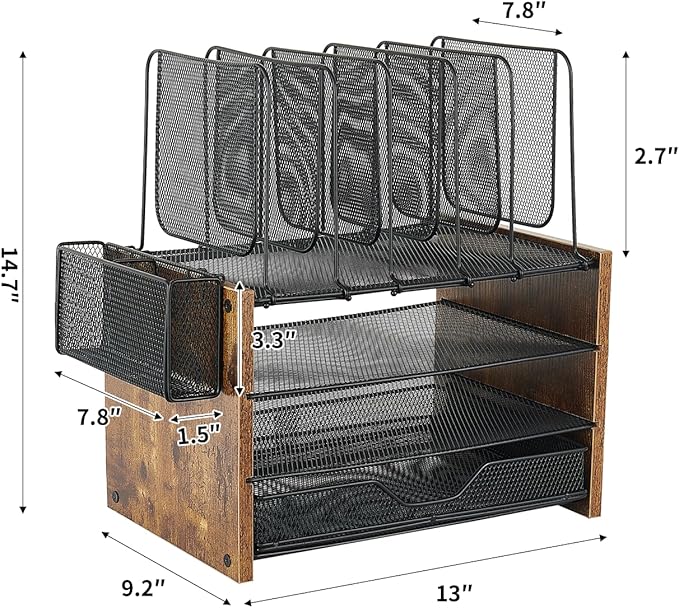 OPNICE Desk Organizer, 4-Tier Desktop File Organizer - Image 7