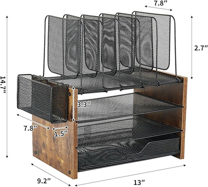 OPNICE Desk Organizer, 4-Tier Desktop File Organizer - Image 7