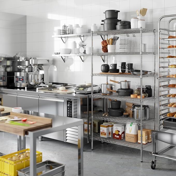 18" Deep x 36" Wide x 74" Height Wire Shelving Kit | 6-Tier | NSF Commercial - Image 5