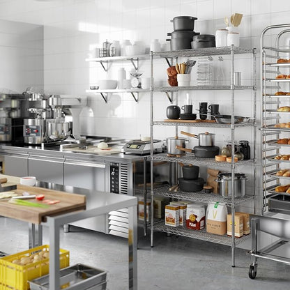 18" Deep x 36" Wide x 74" Height Wire Shelving Kit | 6-Tier | NSF Commercial - Image 5