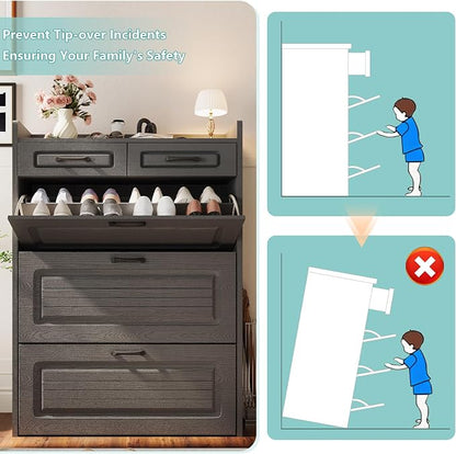Shoe Cabinet Storage for Entryway - Image 5