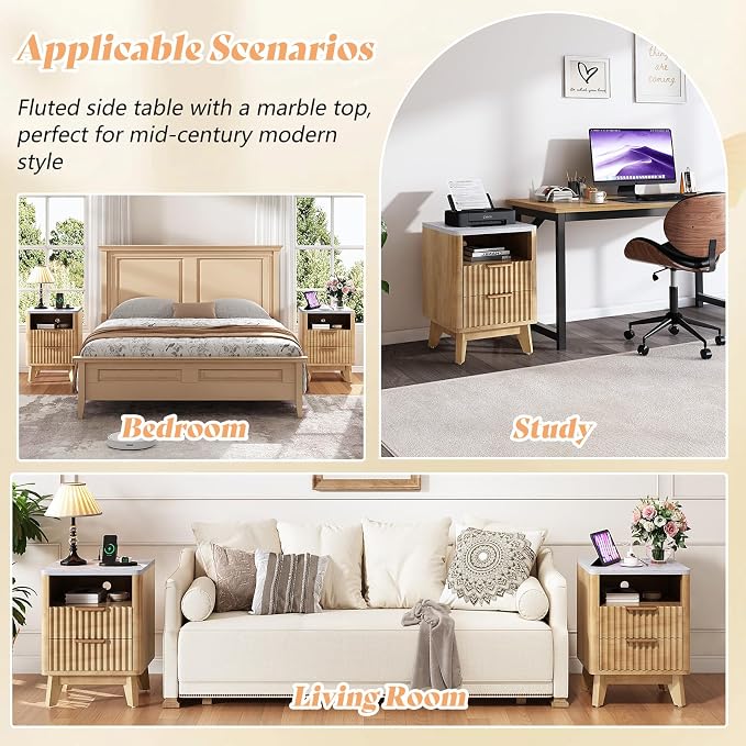 AMERLIFE Fluted Nightstand - Image 7