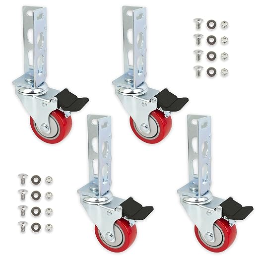 4pc - Storage Rack Caster Wheels) by ToolGuyRepublic