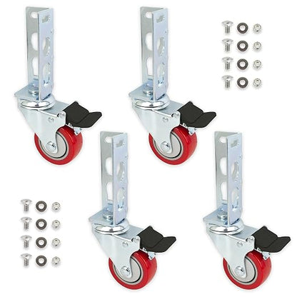 4pc - Storage Rack Caster Wheels) by ToolGuyRepublic