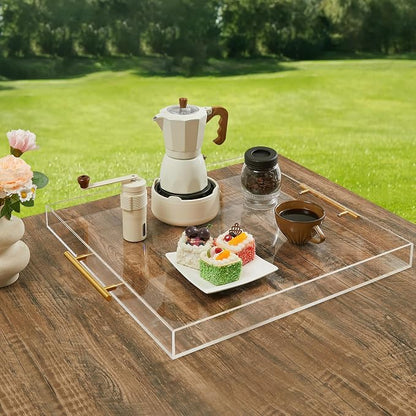 Extra Large Clear Acrylic Serving Tray - Image 6