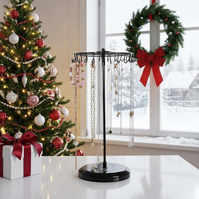 2 Pcs Rotating Necklace Holder Organizer - Image 7