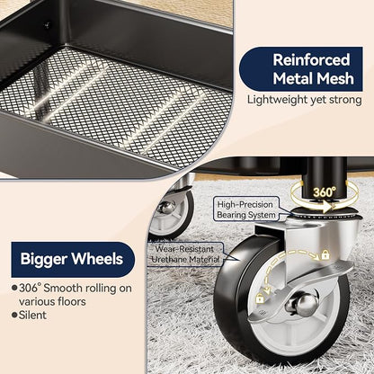 YASONIC 3 Tier Rolling Cart - Image 5