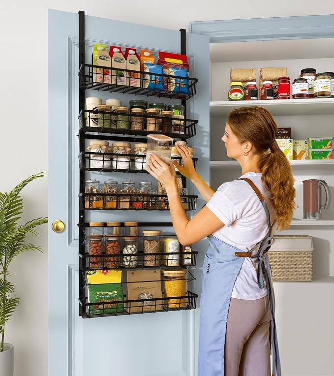 Mefirt Over The Door Pantry Organizer, Pantry Storage and Organization | 6-Tier - Image 6