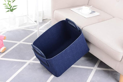 Storage Basket Felt Storage Bin Collapsible& Convenient Box Organizer - Image 2