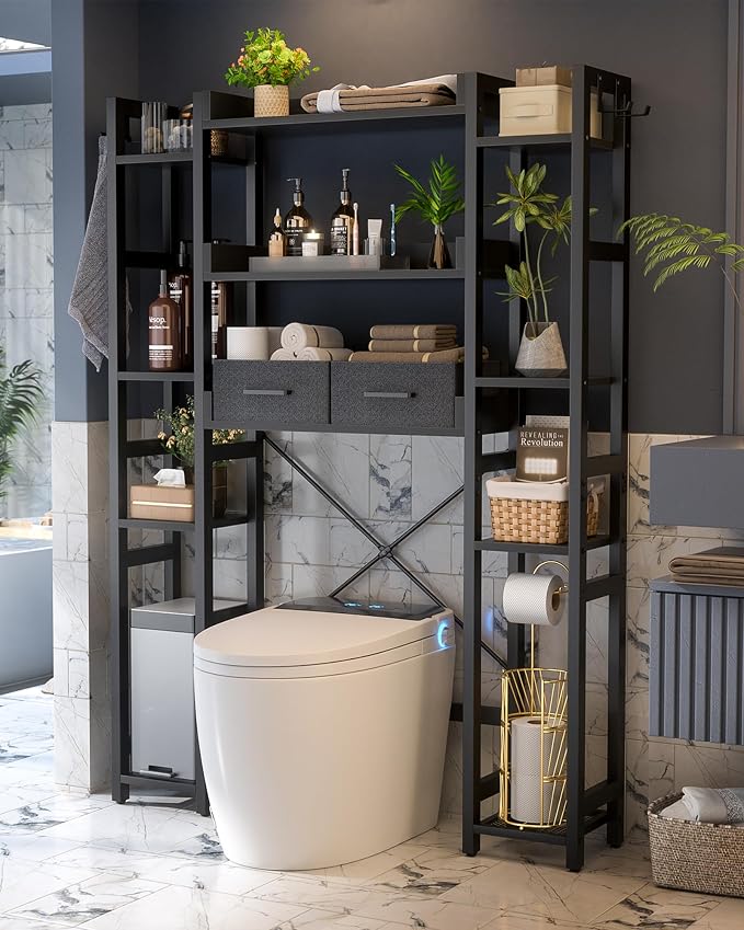 Over The Toilet Storage with 2 Drawers - Image 2