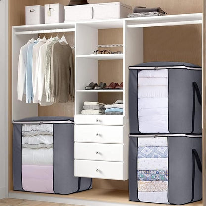SLEEPING LAMB 120L Oversized Blanket Storage Bags Sturdy Fabric Clothes Storage - Image 7