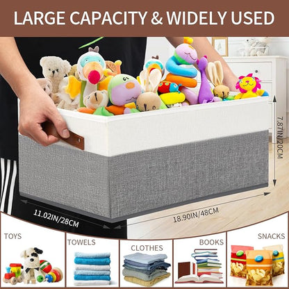 6 Pack Closet Storage Bins, Storage Baskets - Image 3
