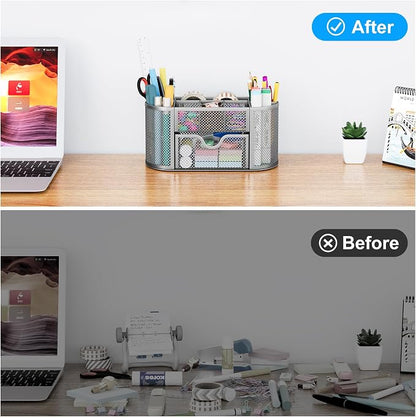 EasyPAG Mesh Pen Holder Desk Organizer - Image 5