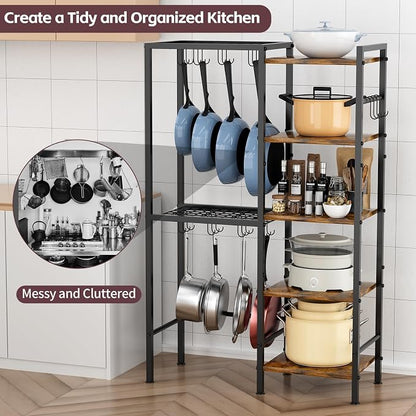 5-Tier Pot and Pan Organizer Rack - Image 2