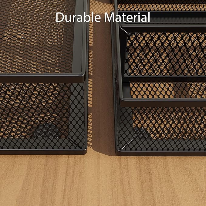 Desk Drawer Organizer Set, Paper Organizer Letter Tray - Image 4