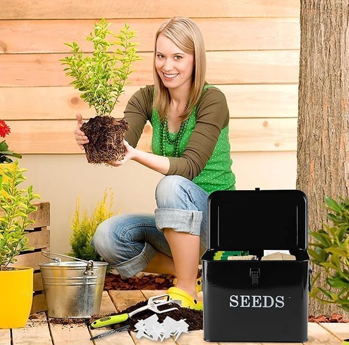 Seed Storage Organizer, T-Shape Compartment Seed Box - Image 5