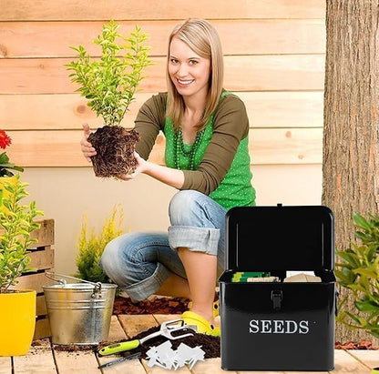 Seed Storage Organizer, T-Shape Compartment Seed Box - Image 5