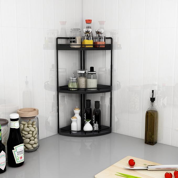 Dorhors Corner Bathroom Organizer Countertop, Vanity Counter Storage Shelf | 3 - Image 5