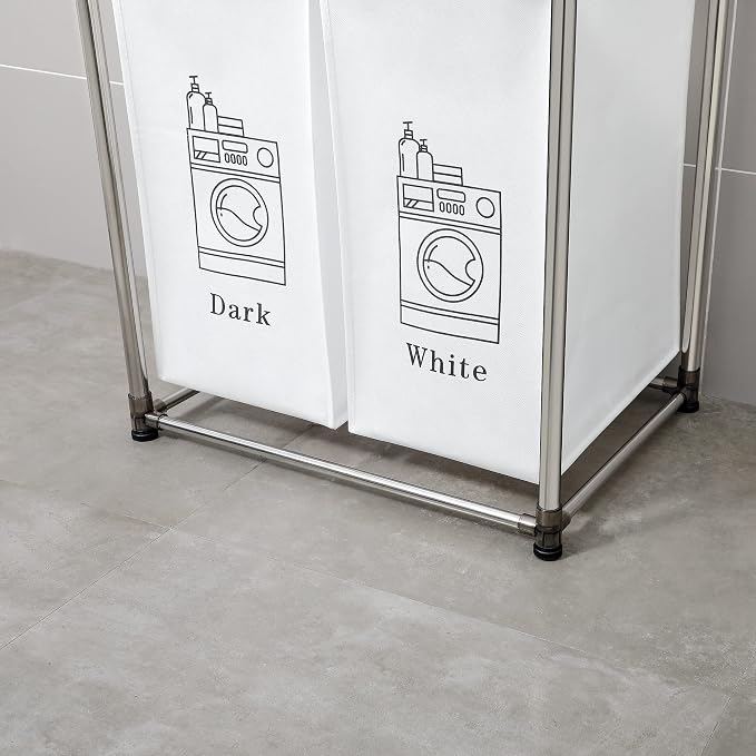 2 Tier Laundry Sorter with 4 Removable Bags - Image 6