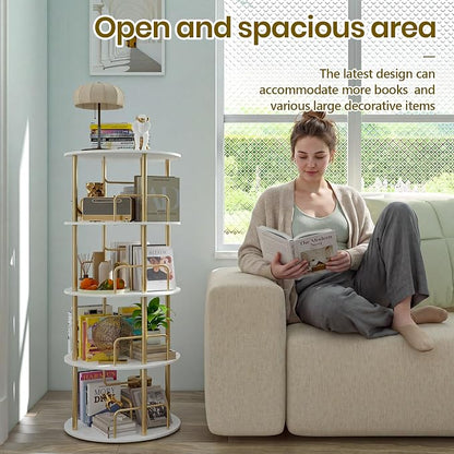 360° Rotating Bookshelf, Revolving Bookcase - Image 3