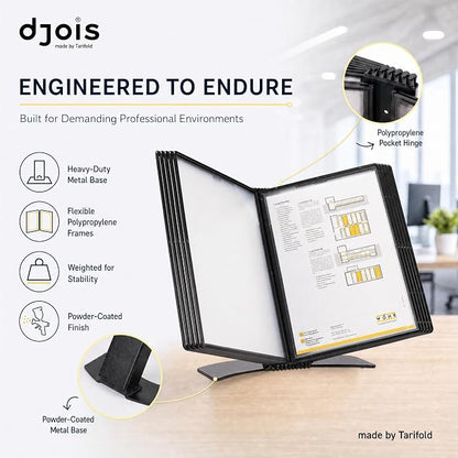 Tarifold Desktop Reference & Display System, 10 Double-Sided Pockets, 20 Sheet - Image 5