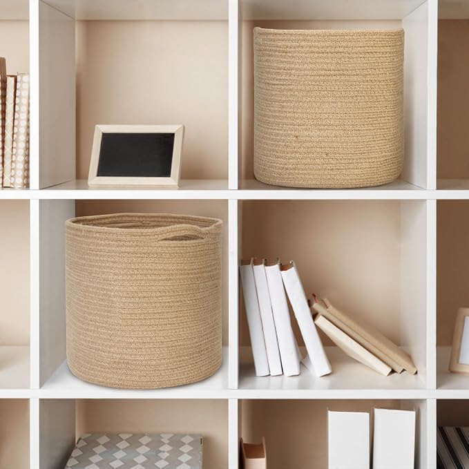 MEGASKET Woven Jute Plant Basket, Wicker Basket Planter - Image 9