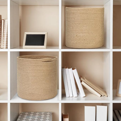 MEGASKET Woven Jute Plant Basket, Wicker Basket Planter - Image 9