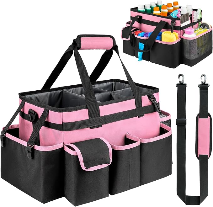 Cleaning Caddy, Large Cleaning Bags by ZIOZERTT