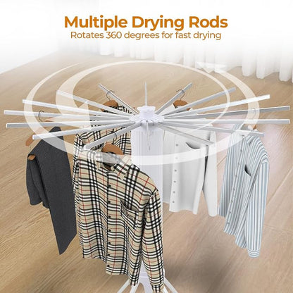 Dollate 4-Legged Clothes Drying Rack Foldable, 2 Tier Portable and Collapsible - Image 5