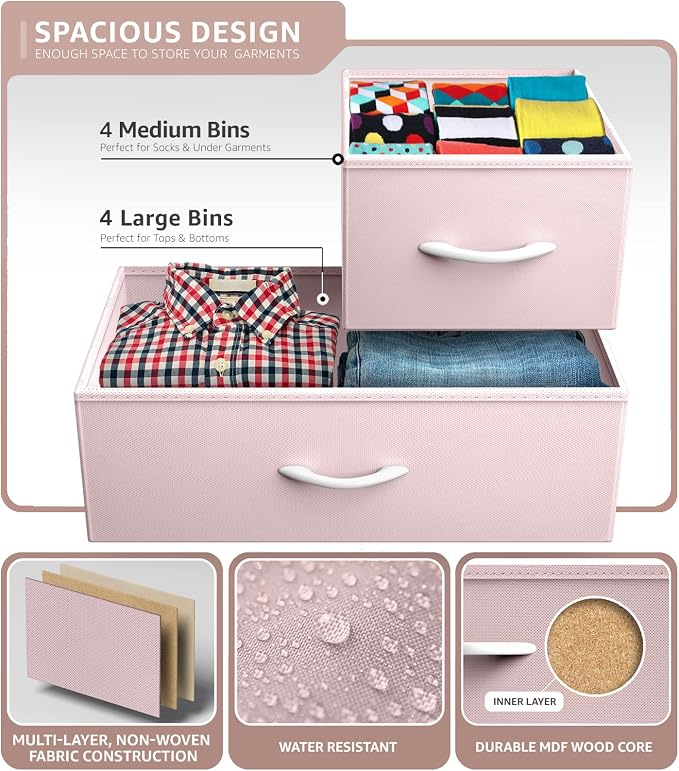 Sorbus Dresser with 8 Drawers - Image 5
