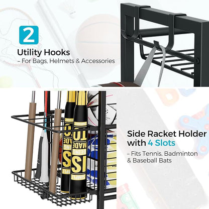 Sports Equipment & Toy Storage Rack - Image 8
