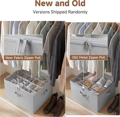 StorageWorks Shoe Organizer for Closet, Fits up to 16 Pairs, Shoe Cubby Storage - Image 9