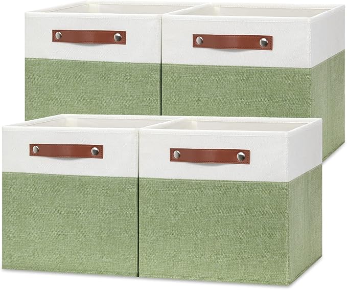 Temary 12 Inch Fabric Storage Cubes Storage Bins by TEMARY