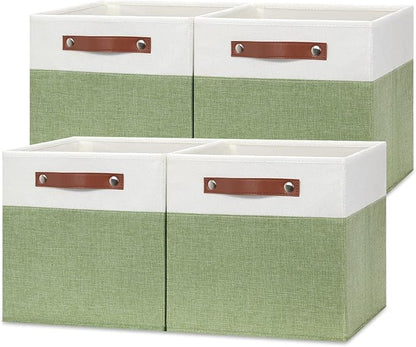 Temary 12 Inch Fabric Storage Cubes Storage Bins by TEMARY
