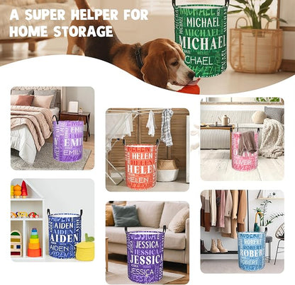 Custom Name Laundry Hamper, Personalized Laundry Baskets - Image 6