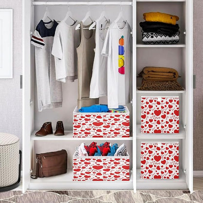 Valentines Hearts and Love Closet Organizers Storage Cubes Storage Bins Shelf - Image 7