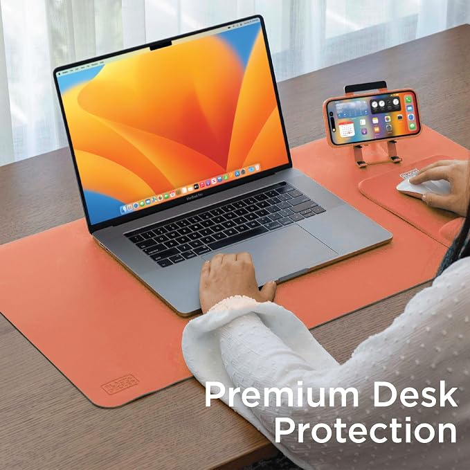 Black+Decker Faux Leather Desk Mat - Image 4