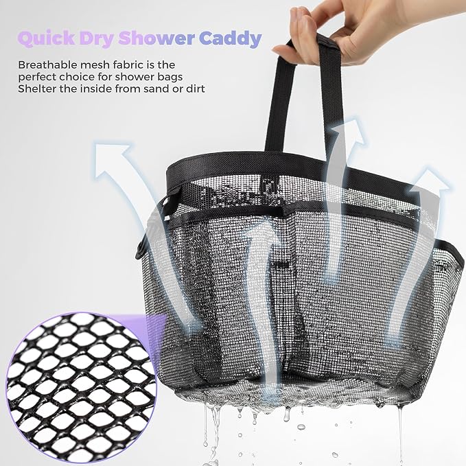 Mesh Shower Caddy Portable for College Dorm Room Essentials - Image 4