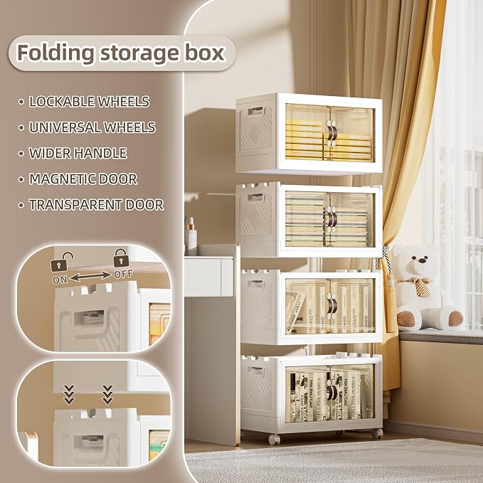 200 QT / 50 Gal Rolling Foldable Storage Cabinet - Image 5