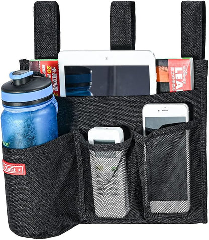 Linen Bedside Caddy, Bedside Storage Organizer by ZAFIT