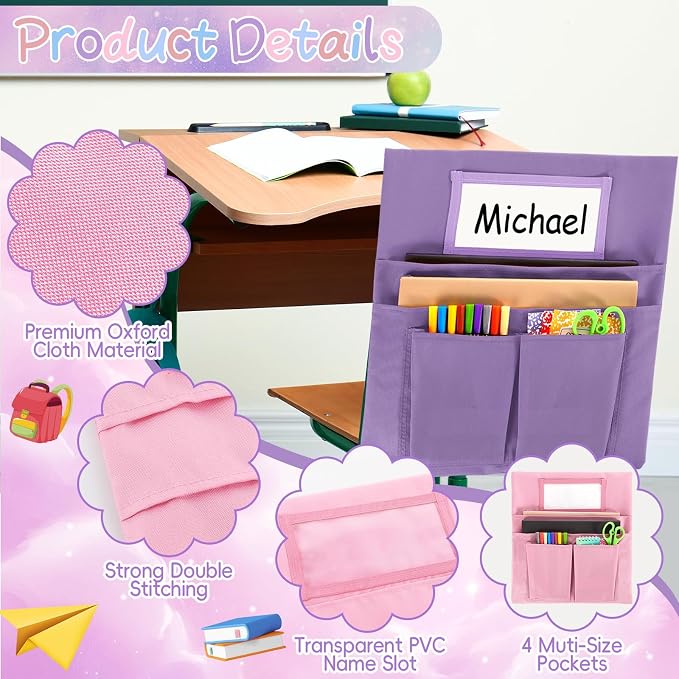 gisgfim 24 Pcs Small Chair Pockets - Image 3